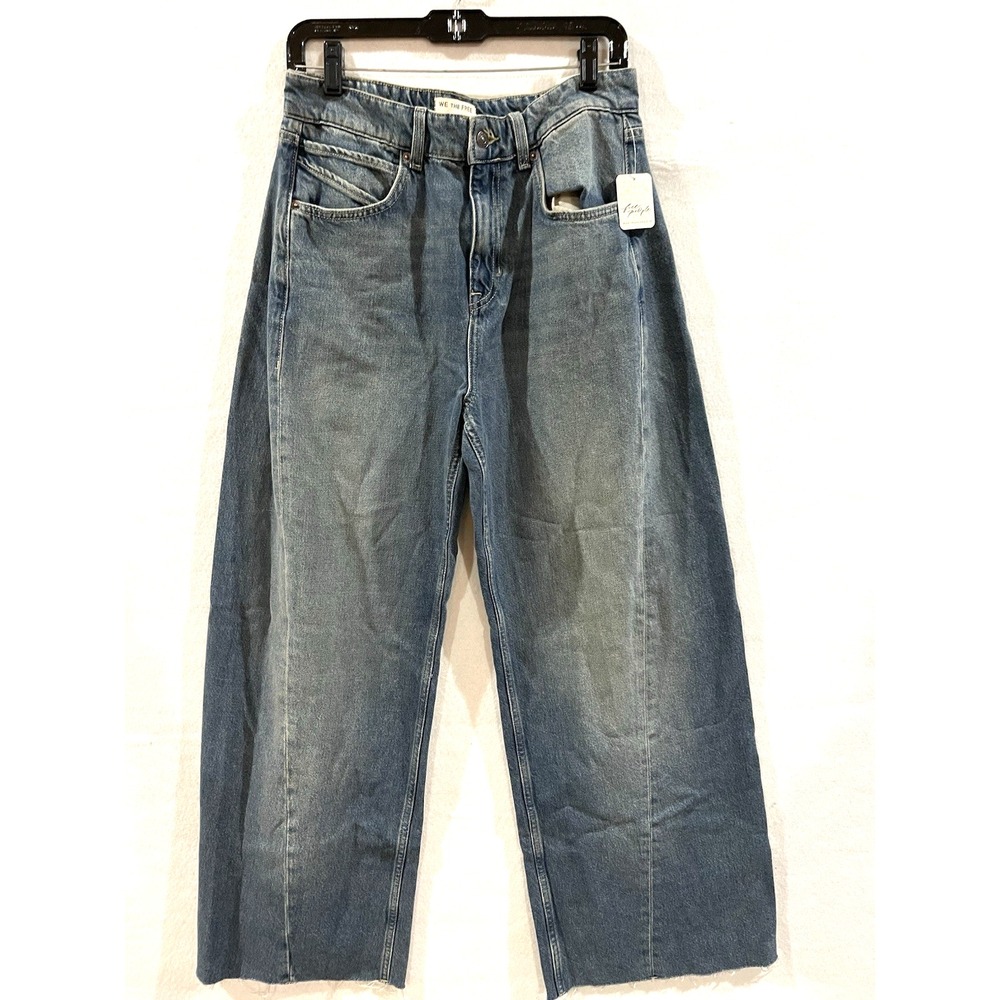 NWT We The Free CRVY 90's Grunge Wide Leg Jeans Size 28 Boho Chic Festival Core
